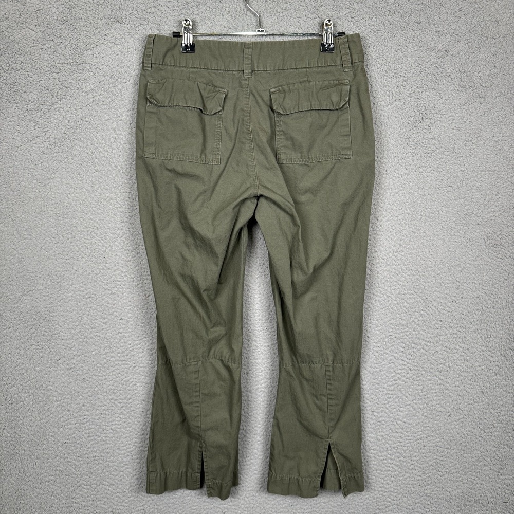 Patagonia Pants Womens 4 Olive Green Cropped Flare Outdoor Hiking Trail Camp Eco - Picture 2 of 11